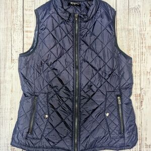 Fuinloth Women Navy Blue Puffer Vest